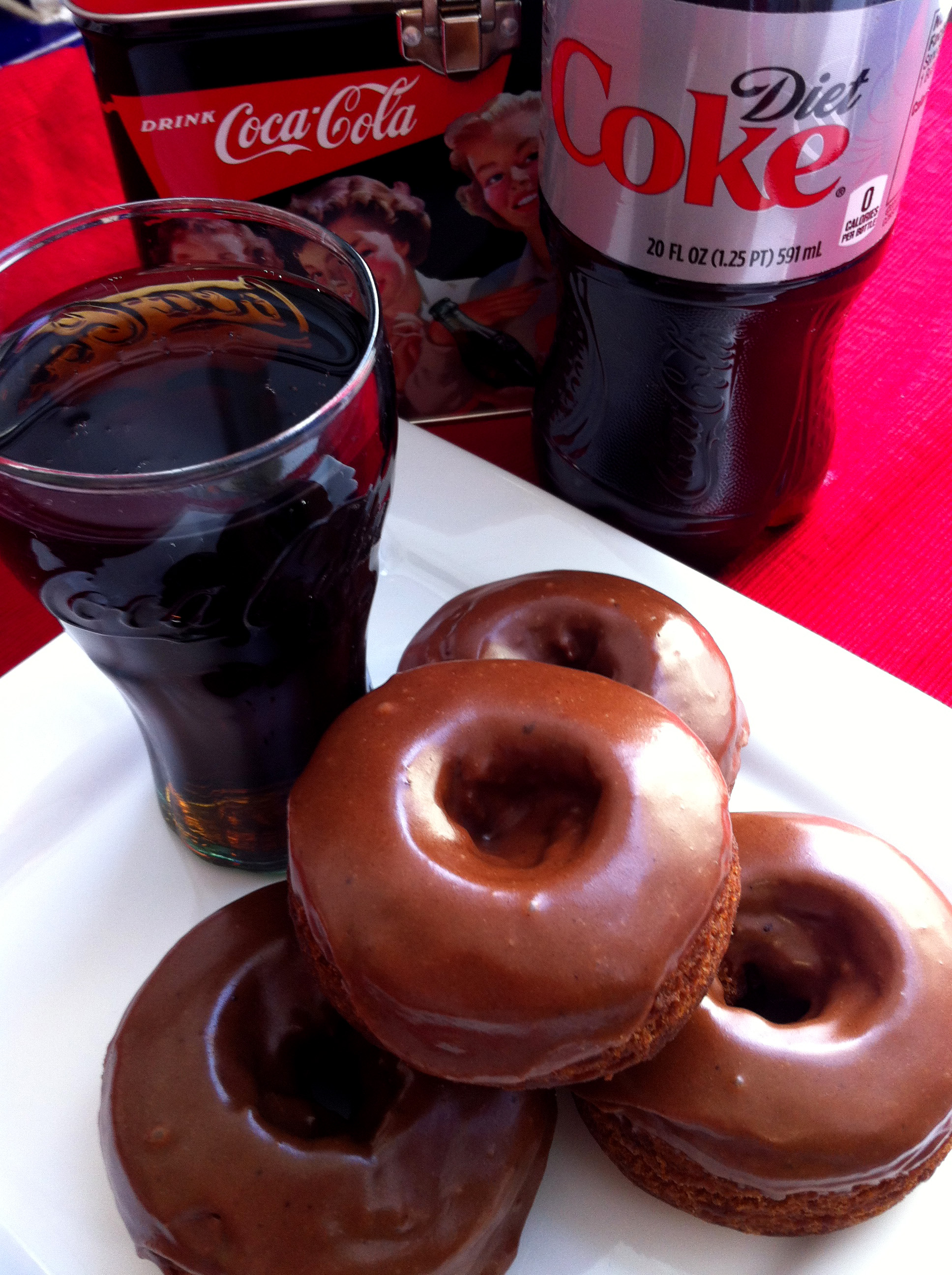 Diet Coke Chocolate Doughnuts